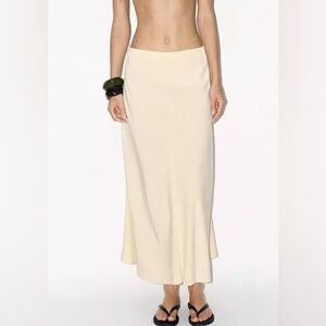 Zara Cream Maxi Skirt